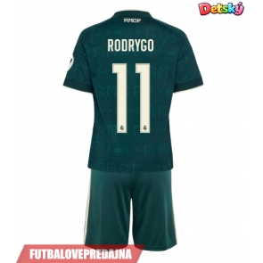 Lacne Dětský Futbalové dres Real Madrid Rodrygo Goes #11 2026-27 Krátky Rukáv - Preč (+ trenírky)